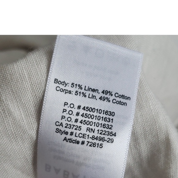 ARITZIA Babaton Wallace Wrap Dress Size S Linen Blend - Picture 2 of 10